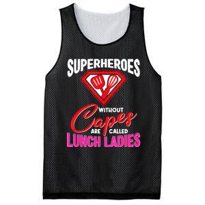 Funny Lunch Lady Superheroes Capes Cafeteria Worker Squad Mesh Reversible Basketball Jersey Tank