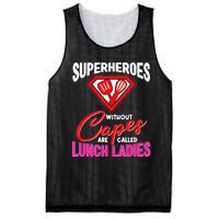 Funny Lunch Lady Superheroes Capes Cafeteria Worker Squad Mesh Reversible Basketball Jersey Tank