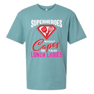 Funny Lunch Lady Superheroes Capes Cafeteria Worker Squad Sueded Cloud Jersey T-Shirt