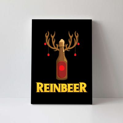 Fa La La La Reinbeer Rudolph Beer Reindeer Christmas Lights Canvas