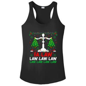 Fa Law Law Funny Christmas Santa Judge Xmas Courtroom Ugly Cute Gift Ladies PosiCharge Competitor Racerback Tank