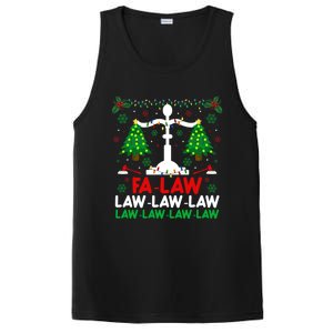 Fa Law Law Funny Christmas Santa Judge Xmas Courtroom Ugly Cute Gift PosiCharge Competitor Tank