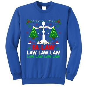 Fa Law Law Funny Christmas Santa Judge Xmas Courtroom Ugly Cute Gift Sweatshirt