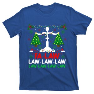 Fa Law Law Funny Christmas Santa Judge Xmas Courtroom Ugly Cute Gift T-Shirt