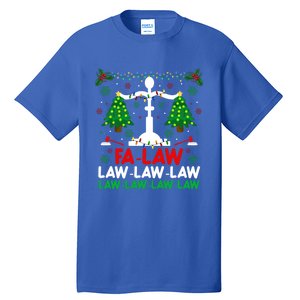 Fa Law Law Funny Christmas Santa Judge Xmas Courtroom Ugly Cute Gift Tall T-Shirt