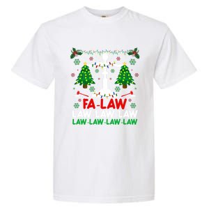 Fa Law Law Funny Christmas Santa Judge Xmas Courtroom Ugly Cute Gift Garment-Dyed Heavyweight T-Shirt