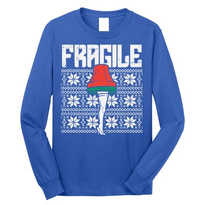 Fragile Leg Lamp Ugly Christmas Sweater Funny Xmas Gift Long Sleeve Shirt