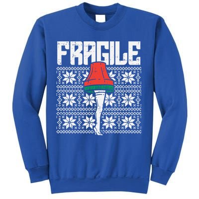 Fragile Leg Lamp Ugly Christmas Sweater Funny Xmas Gift Sweatshirt