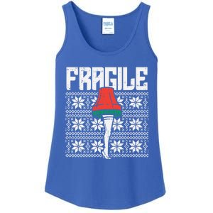 Fragile Leg Lamp Ugly Christmas Sweater Funny Xmas Gift Ladies Essential Tank