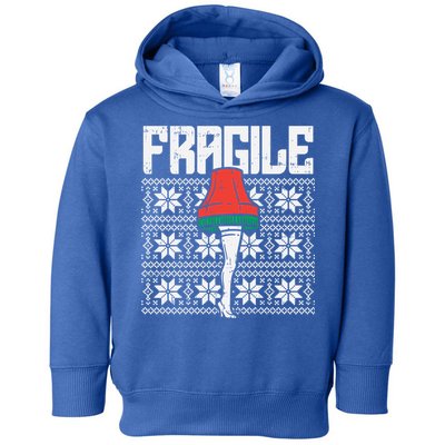 Fragile Leg Lamp Ugly Christmas Sweater Funny Xmas Gift Toddler Hoodie