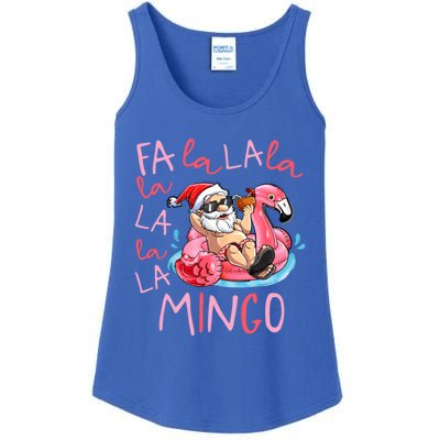 Fa La La La Mingo Flamingo Lover Matching Funny Christmas Gift Ladies Essential Tank