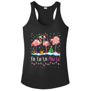 Fa La La La Mingo Flamingo Christmas Ladies PosiCharge Competitor Racerback Tank