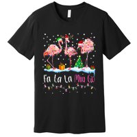 Fa La La La Mingo Flamingo Christmas Premium T-Shirt