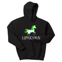 Funny Lepricorn Leprechaun Unicorn St. Patrick's Day Kids Hoodie