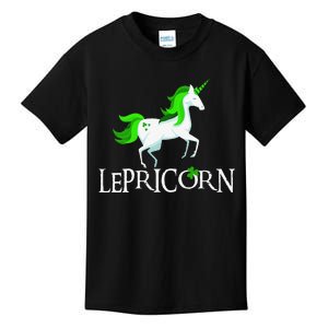 Funny Lepricorn Leprechaun Unicorn St. Patrick's Day Kids T-Shirt