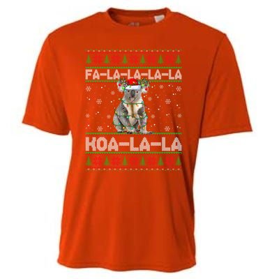 Fa La La Koa La La Koala Xmas Ugly Santa Koala Christmas Great Gift Cooling Performance Crew T-Shirt