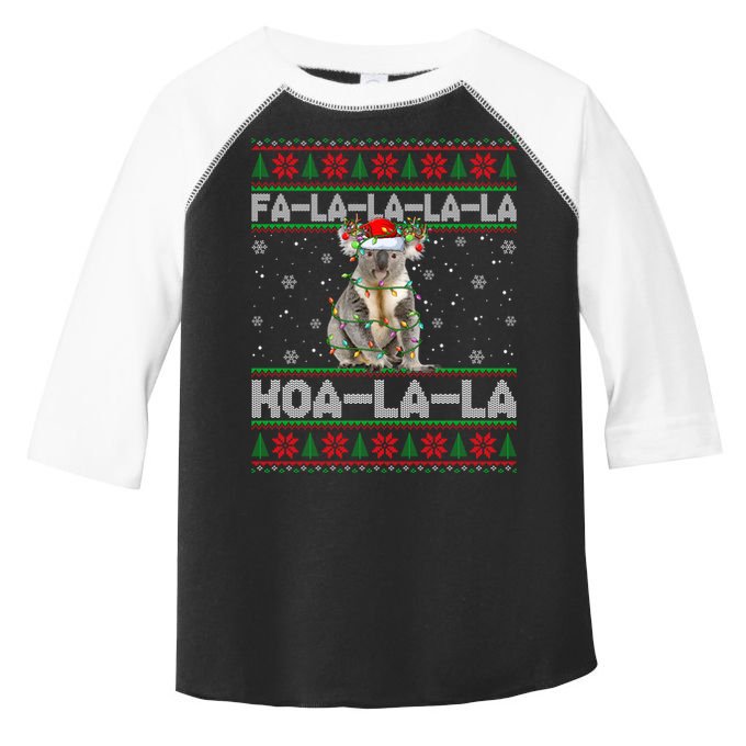 Fa La La Koa La La Koala Xmas Ugly Santa Koala Christmas Great Gift Toddler Fine Jersey T-Shirt