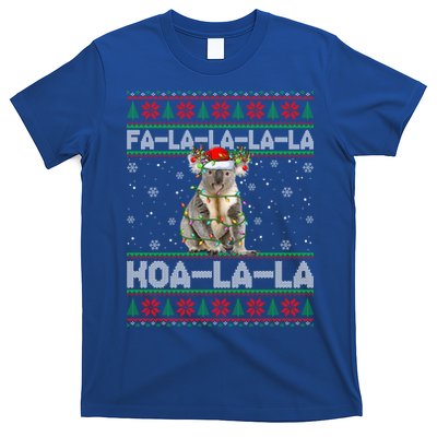 Fa La La Koa La La Koala Xmas Ugly Santa Koala Christmas Great Gift T-Shirt