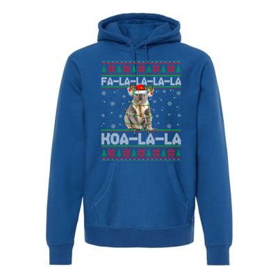 Fa La La Koa La La Koala Xmas Ugly Santa Koala Christmas Great Gift Premium Hoodie