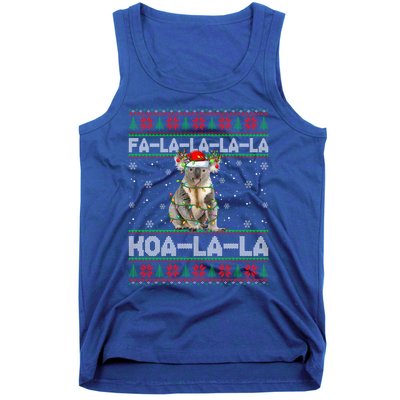 Fa La La Koa La La Koala Xmas Ugly Santa Koala Christmas Great Gift Tank Top