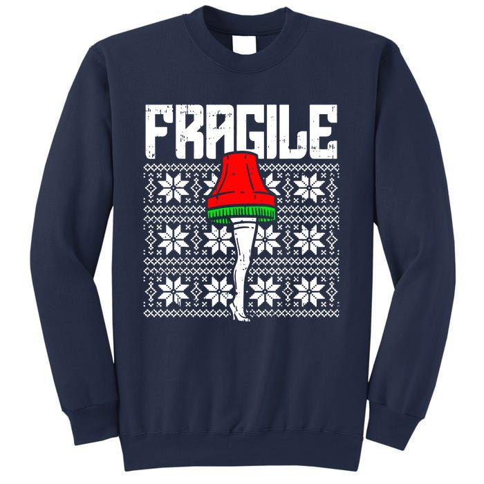 Fragile Leg Lamp Ugly Christmas Sweatshirt