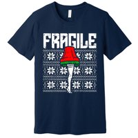 Fragile Leg Lamp Ugly Christmas Premium T-Shirt