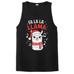 Fa La La Llama Funny Holiday Llama Christmas Carol PosiCharge Competitor Tank