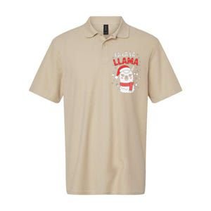 Fa La La Llama Funny Holiday Llama Christmas Carol Softstyle Adult Sport Polo