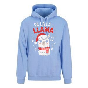 Fa La La Llama Funny Holiday Llama Christmas Carol Unisex Surf Hoodie