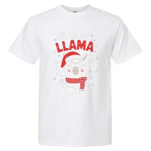 Fa La La Llama Funny Holiday Llama Christmas Carol Garment-Dyed Heavyweight T-Shirt