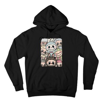 Funny Labubu Lover Cute Labubu And Friends Hoodie