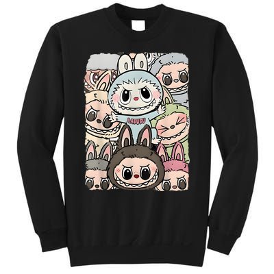 Funny Labubu Lover Cute Labubu And Friends Sweatshirt