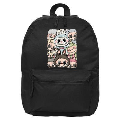 Funny Labubu Lover Cute Labubu And Friends 16 in Basic Backpack