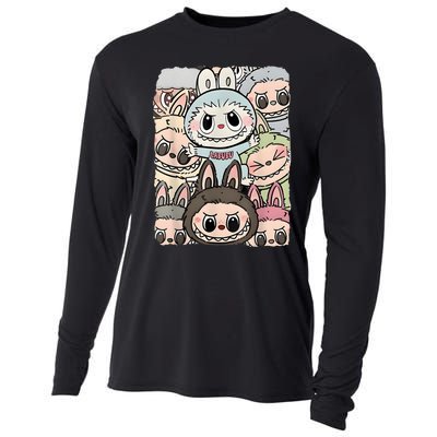 Funny Labubu Lover Cute Labubu And Friends Cooling Performance Long Sleeve Crew