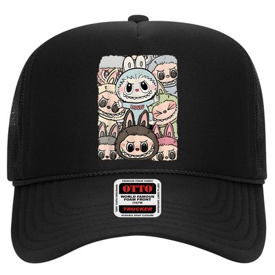 Funny Labubu Lover Cute Labubu And Friends Trucker Hat