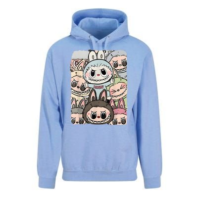 Funny Labubu Lover Cute Labubu And Friends Unisex Surf Hoodie