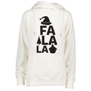 Fa La La Womens Funnel Neck Pullover Hood