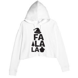 Fa La La Crop Fleece Hoodie