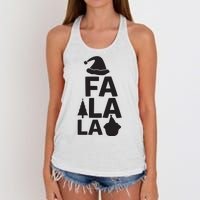 Fa La La Women's Knotted Racerback Tank