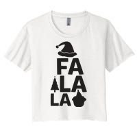 Fa La La Women's Crop Top Tee