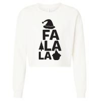 Fa La La Cropped Pullover Crew