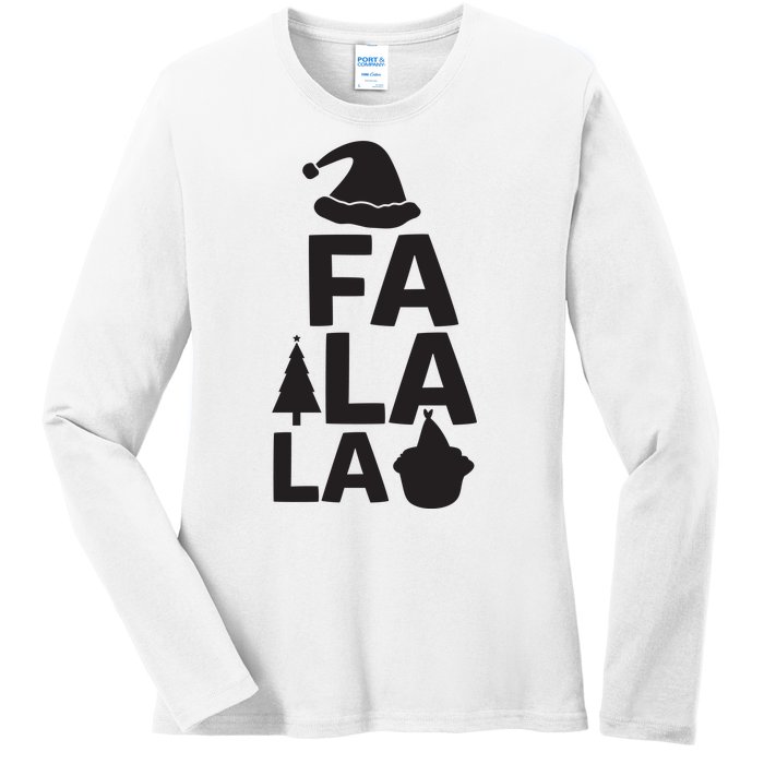 Fa La La Ladies Long Sleeve Shirt