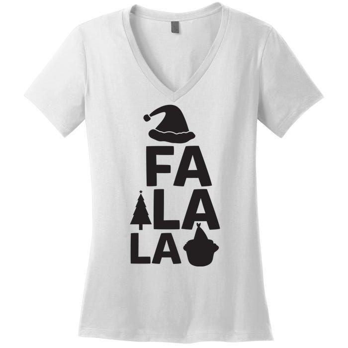 Fa La La Women's V-Neck T-Shirt