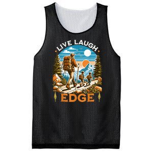 Funny Live Laugh Edge Ironic Brainrot Meme Edging Quote Mesh Reversible Basketball Jersey Tank