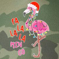 Fa La La La Min Go Flamingo Christmas Legacy Tie Dye Trucker Hat