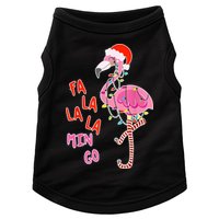 Fa La La La Min Go Flamingo Christmas Doggie Tank
