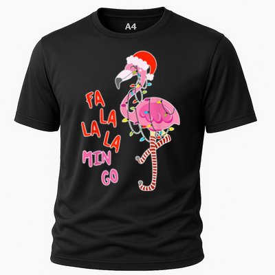 Fa La La La Min Go Flamingo Christmas Performance Shirt