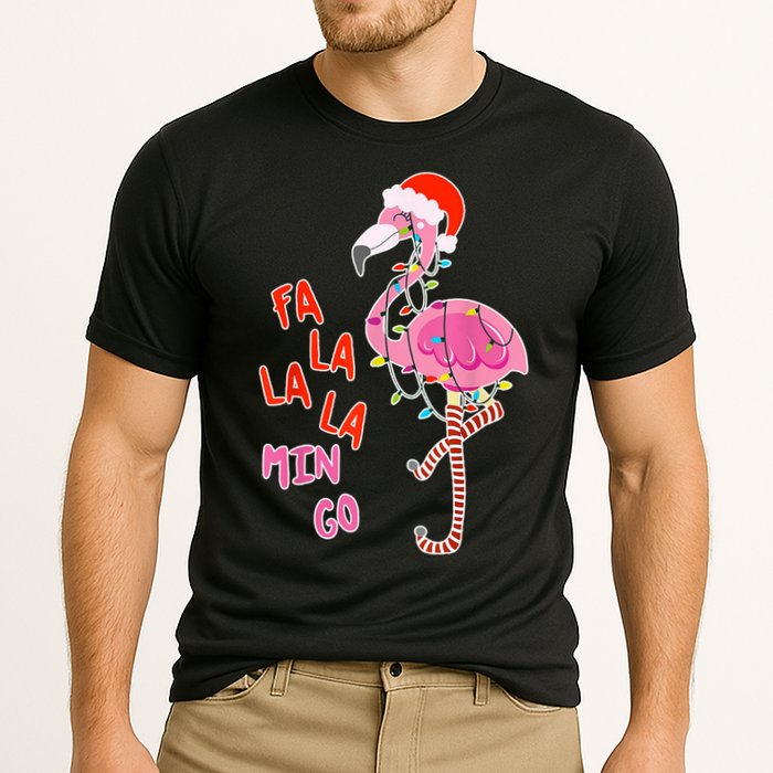 Fa La La La Min Go Flamingo Christmas Performance Shirt