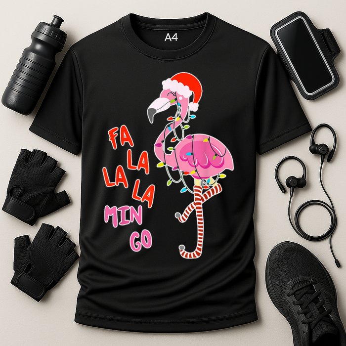 Fa La La La Min Go Flamingo Christmas Performance Shirt