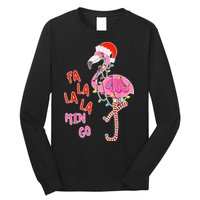 Fa La La La Min Go Flamingo Christmas Long Sleeve Shirt